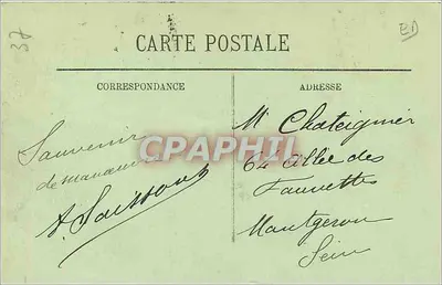 Chinon — Zamek — Wieża Coudry i fosy — LL. — Rewers