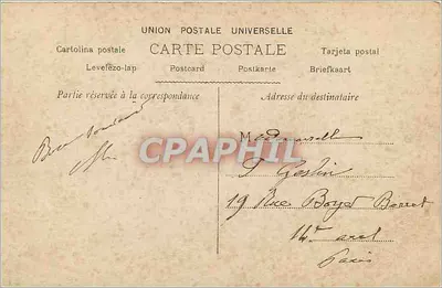 Zamek Touraine — seria 9 wigniet — wydawca R. A. Landes — Rewers
