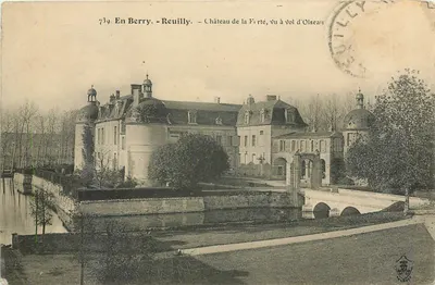 Castelo de La Ferté em Reuilly — Em Berry — vista aérea