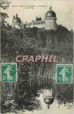 Valençay, o Castelo visto dos Prés — Indre — 294 — editor não visível