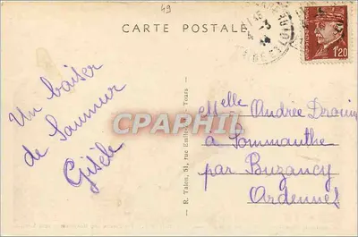 Saumur (M.-et-L.) — Teatr i Pomnik Pamięci Zmarłych — A.P. — Rewers