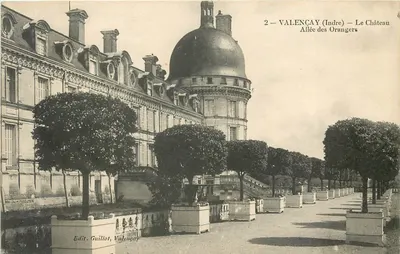 Valençay (Indre) — O Castelo — Avenida dos Laranjeiros — Edit. Guillot, Valençay