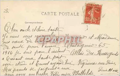 Zamek Valençay — Pokój króla Hiszpanii — Wydawca: A. Valençay — Rewers