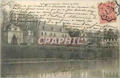 Cerca de Courtenay - Castelo do Râtelet — Huguet, Jules - Cliché Valène
