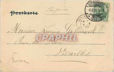 Mauzoleum Marszałka Moritza z Saksonii — Strasbourg — wydawca nieznany, numer serii nie widoczny — Rewers