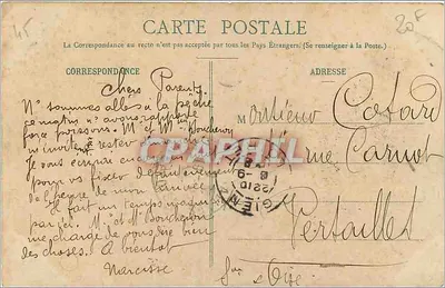 Montargis — Katedra — Rue de Loing — C.F.M. n°94 — Rewers