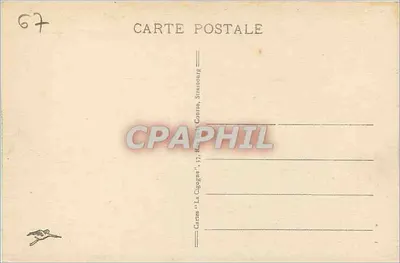 Strasbourg — Katedra św. Pawła i Most Uniwersytetu — Karty 'La Cigogne', 17, Rue de la Course, Strasbourg — Rewers