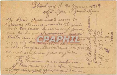 Strasbourg i. E. — Kleberplatz — wydawca nieznany — Rewers