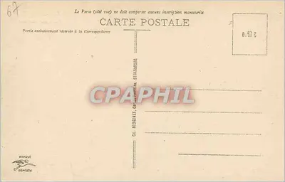 Strasbourg - Pont du Corbeau — wydawca Ch. Bergeret, n° 412 — Rewers