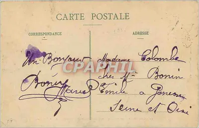 Caça à cavalo - Equipagem do Visconde de Chezelles - O Cervo bate a água — Cl. Faucault, editor, Drouot — Verso
