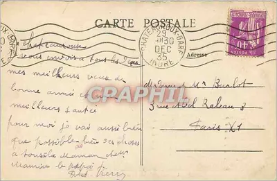 Barragem de Éguizen (Indre) — Margem esquerda — Editor não identificado, n° 11 — Verso