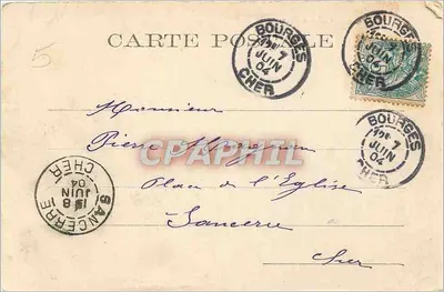 Bourges — Zamek Wody — Wydawca: SANCERRE — Rewers