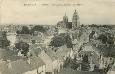 Argentan — Panorama - Vue prise de l'Église Saint-Martin
