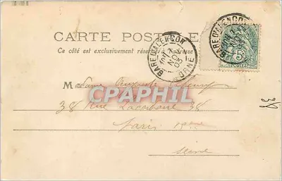 Alençon — A Prefeitura — M. H. Issy (Seine) — Verso