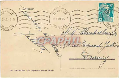 Granville — Olhando a Maré Saltar — Edição B. Granville — Verso