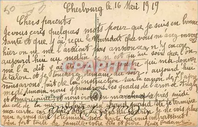 Cherbourg — Rue du Bassin i Rue Gambella — LL. — Nr 57 — Rewers