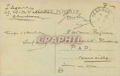 Cherbourg - O Casino e a Praia — Coleção G. Le — Verso