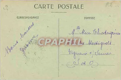 Mont-Saint-Michel — Widok z Północy — J.P. 11 — Wydanie specjalne w Abbatii — Rewers