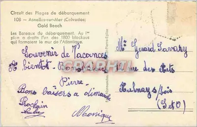 Gold Beach — Asnelles-sur-Mer (Calvados) — Trasa plaż wyprzyszczenia 108 — Rewers