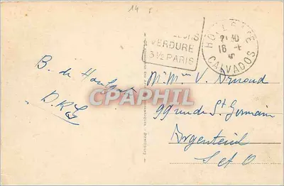 Houlgate - O Casino, a Praia e o Bois de Boulogne — Editor: n° 54 — Verso