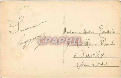 Houlgate - A Praia e o Hotel Imbert — Bilhete postal antigo n°17, editor Bilhete postal antigo — Verso