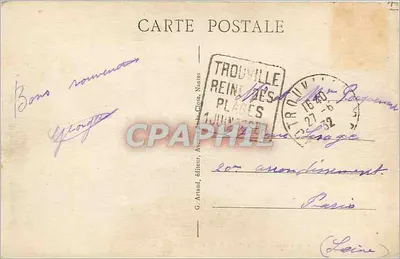 TROUVILLE, "A Rainha das Praias" — A Praia e o Cassino — G. Arnaud, editor, Nantes — Verso