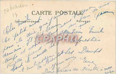 Deauville — A Praia Florida. O Normandy, os jardins e as villas diante do mar — G. F., Le Havre, n° 224 — Verso