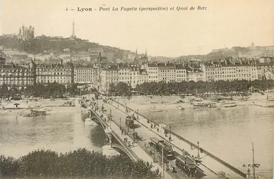 Lyon - Pont La Fayette (perspective) et Quai de Retz — B.F.A. n°4