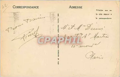 Saint-Étienne — Prefektura i Plac Jean-Jaurès — LL — Rewers