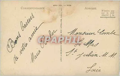 Saint-Étienne — Place Jean-Jaurès — Daphné — LL. wydawca — Rewers