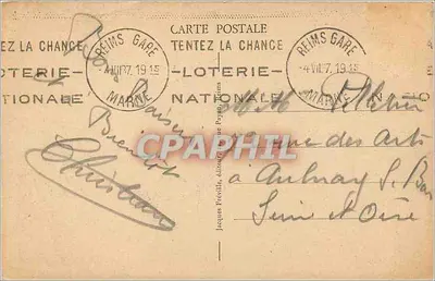 Reims - Fontaine Subé — wydawca Pol, nr 616 — Rewers