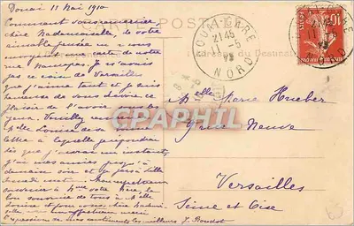 Douai — O Sino — Edit. E. D. — Verso