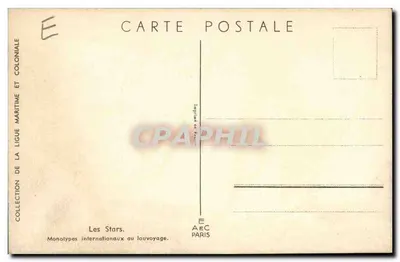 Le Stelle — Monotypes internazionali al velaggio — Collezione della Lega Marittima e Coloniale — Verso