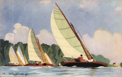 Velas acrobáticas para lagos e rios — Coleção da Liga Marítima e Colonial — Editor AEC Paris
