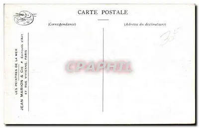 Ostende — Barco de remo a vapor — J. Royart, Série 6, No. 1 — Verso