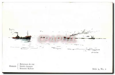 Ostende — Limpeza de rua — Editores do Mar, Série 2, No. 2