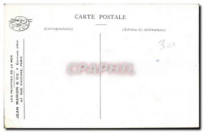 Ostende — Um dos nossos rebocadores — Les Peintres de la Mer, Série 2, No. 6 — Verso