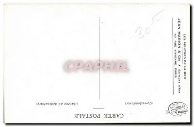 Dois navios no mar — Ao retorno — Léroron, Série 4, No. 2 — Verso