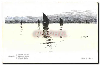 Ostende — Calma da noite — Série Les Peintres de la Mer, Número 2