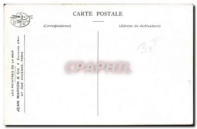 Ostende — Calma da noite — Série Les Peintres de la Mer, Número 2 — Verso