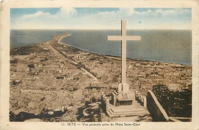 Sète — Vista geral tirada do Monte Saint-Clair — Edições E.P.V.V. de Rochefort