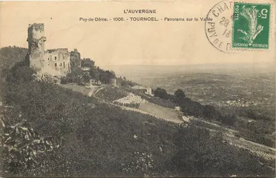 A Auvergne - Puy-de-Dôme - Tournœl - Panorama sobre a Vale - Editor: A Auvergne, n° 1006