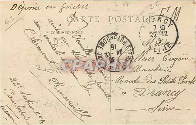 Clermont-Ferrand (P.-de-D.) — Praça de Jaude — L'Hironcelle, Paris, n°407 — Verso