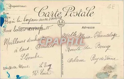 Le Puy - Estátua fundida com o bronze retirado de Sébastopol — LL — Verso