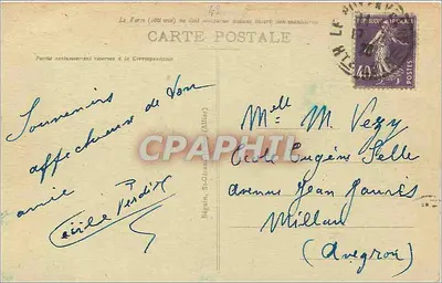 Le Puy - Vue générale (vue prise d'Espaly) — La Haute-Loire pittoresque — éditeur non identifié, n° de série 8006 — Verso