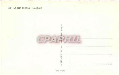 La Chaise-Dieu — Klasztor — C.A.P. Paryż — Rewers