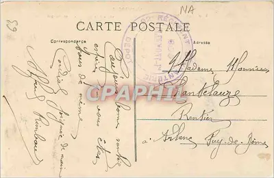 Clermont-Ferrand — Ogólny widok na plac Blaise-Pascal — Auvergne, n° 970 — Rewers