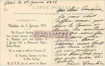 Jezioro Annecy — Talloires i koniec jeziora — A. Gardet - Annecy — Rewers