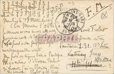 Moulins - Katedra (Motywy po stronie południowej) — n° 669 — Rewers