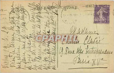 Vichy - O Casino — editor Ideal, n° 309 — Verso